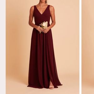 Laurie Empire Dress - Cabernet